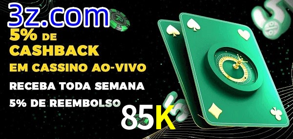 Promoções do cassino ao Vivo 85K